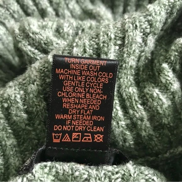 JJ BASICS M Knit Sweater Mini Dress Olive Green Marled Knit Short Sleeve Medium - Picture 12 of 15